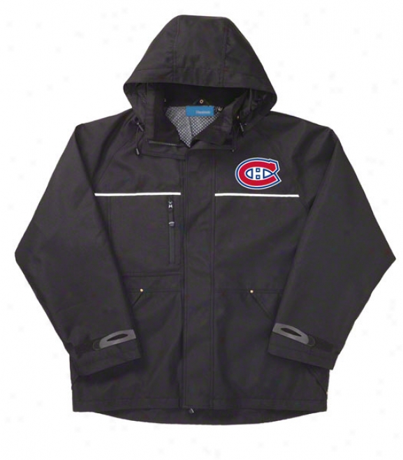 Montreal Canadiens Jacket: Black Reebok Yukon Jacket