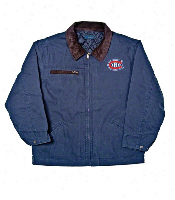 Montreal Canadiens Jacket: Blue Reebok Tradesman Jacket