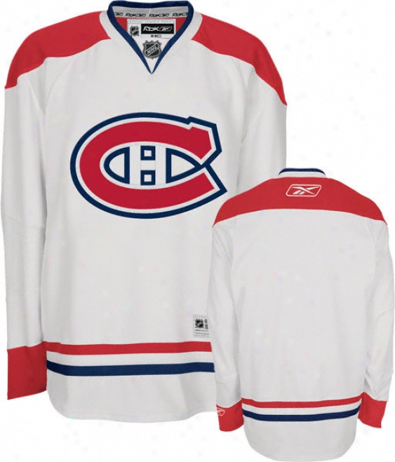 Montreal Canadiens Reebok White Premier Nhl Jersey