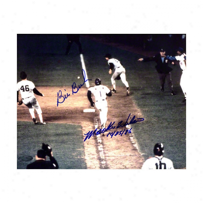 Mookie Wilson/bill Buckner Boston Red Sox 8x10 Autographed Photgraph