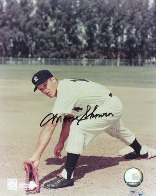 Moose Skowron New York Yankees - Fielding - Autographed 8x10 Photograph