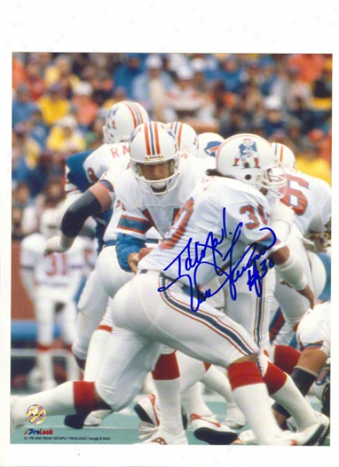 Mosi Tatupu Autographed Ne England Patriots 8x10 Photo