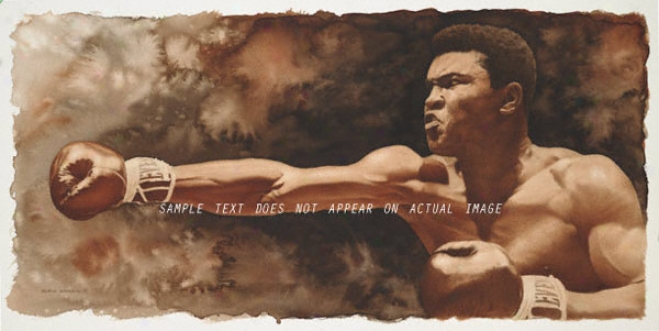 Muhammad Ali - &quotthe Jab&quot - Large - Unframed Giclee