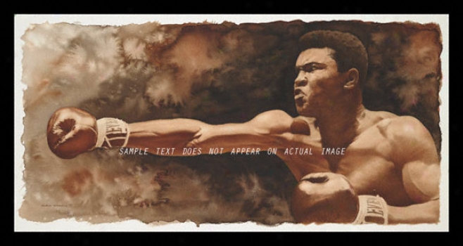Muhammad Ali - &quotthe Jab&quot - Oversized - Framed Giclee