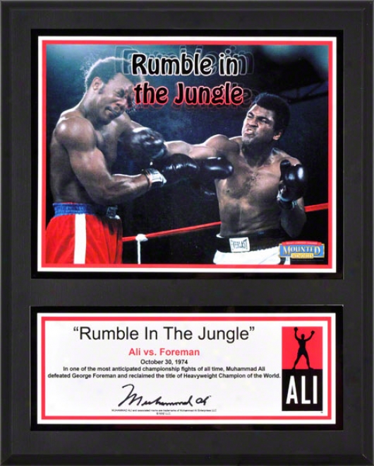 Muhammad Ali Sublimated 12x15 Plaque  Details: Rumble In The Jungle