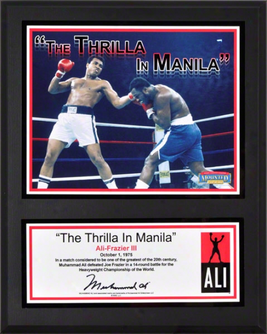 Muhammad Ali Sublimated 12x15 Plaque  Particulars: Thrilla In Manila