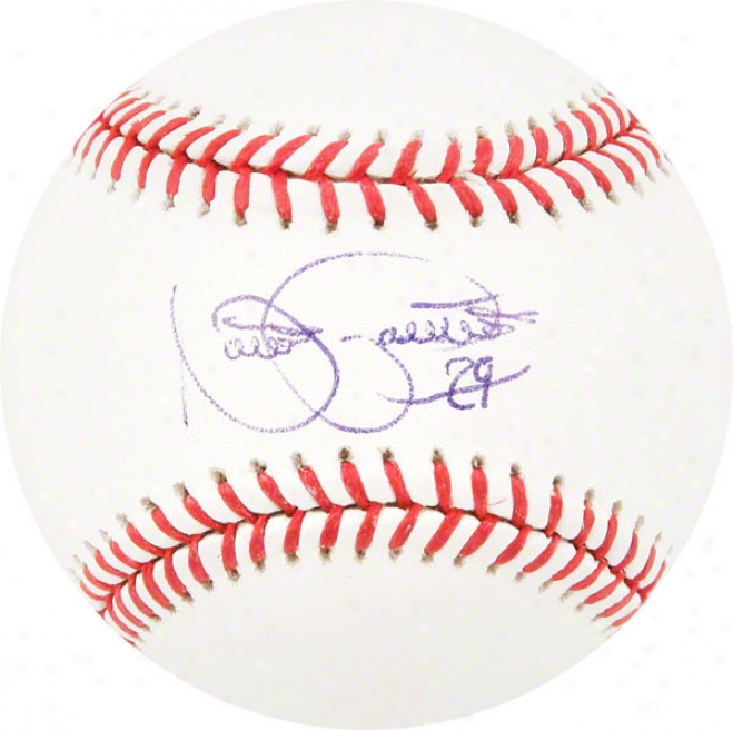 Nate Robertson Autographed Baseball