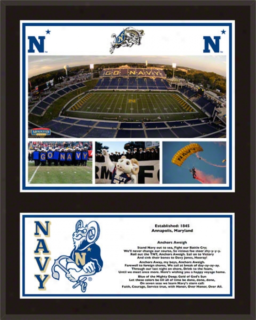 Navy Midshipmen Sublimated 12x15 Plaque