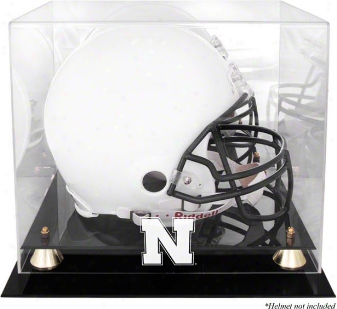 Nebraska Cornhuskers Golden Classic Logo Helmet Display Case