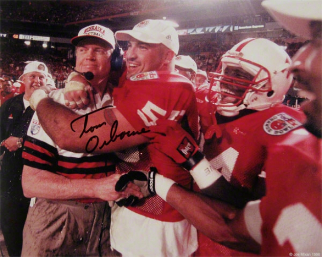 Nebraska Cornhuskers Tom Osbourne Autographed 8x10 Photo