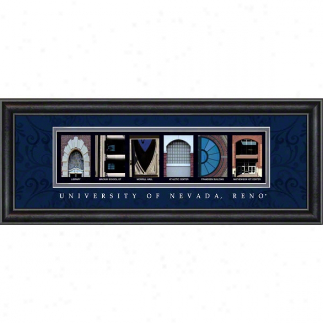 Nevada Wolf Pack Letter Art