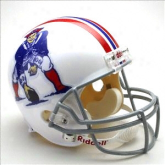 New England Patriots 1965-1981 Deluxe Autograph copy Riddell Throwback Full Size Helm