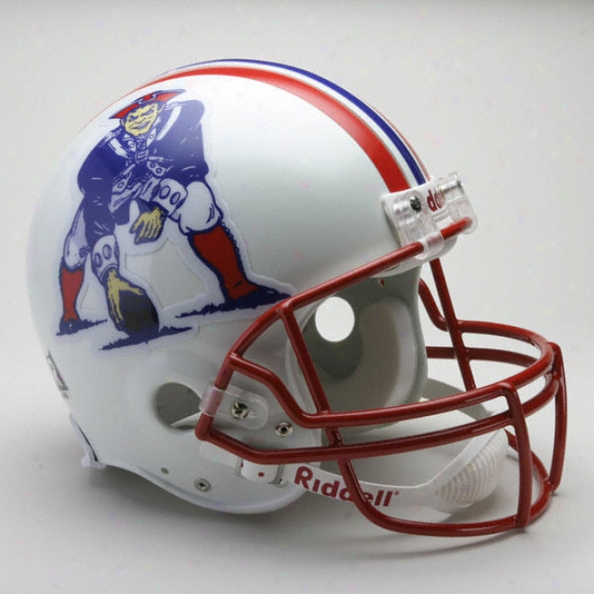 New Englan dPatriots 1990-1992 Authentic Pro Line Riddell Throwback Full Size Helmet