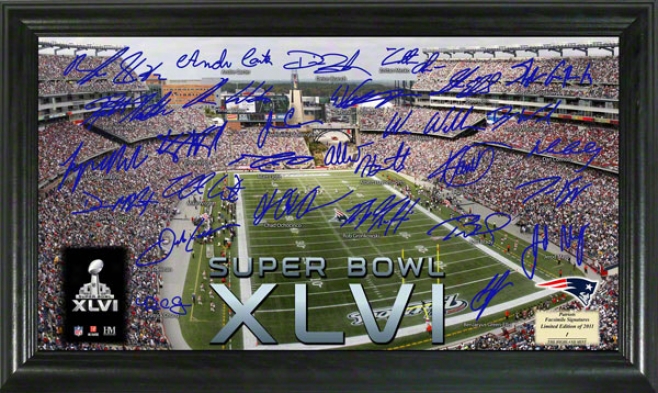 New England Patriots 2011 Afc Conference Champikns Super Bowl Xlvi Signature Gridiron