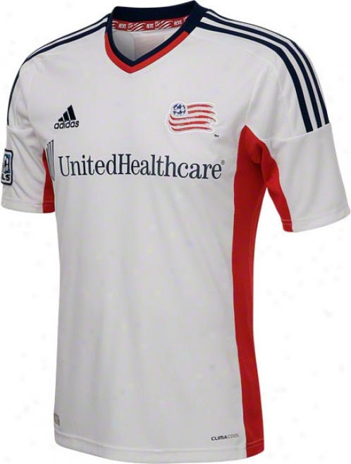 New England Revolution White Adidas Replica Away Jersey