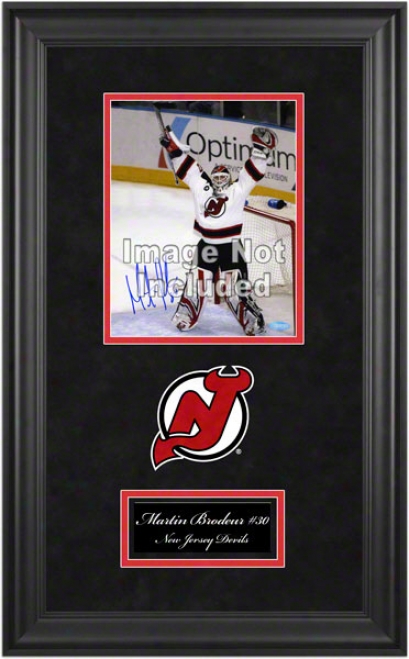 New Jersey Devils Deluxe 8x10 Team Logo Fraje