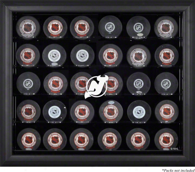 New Jersey Devils Framed3 0 Hockey Puck Logo Display Case