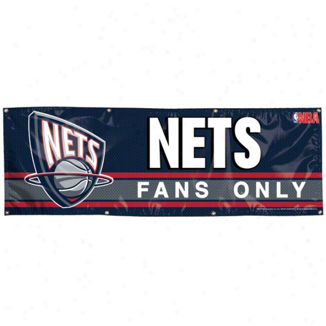 New Jersey Nets 2x6 Vinyl Bannner