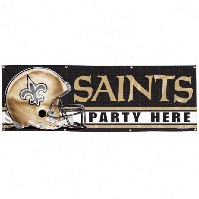 New Orleans Saints 2x6 Vinyl Banner