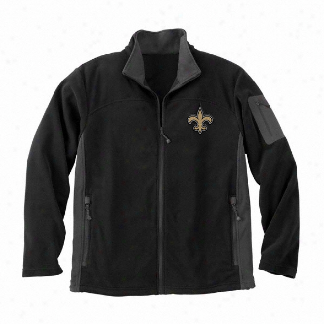 New Orlenns Saints Murky Full Zip Micro Fleece Jacket