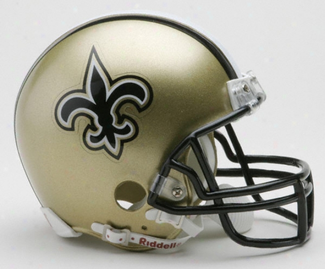 Starting a~ Orleans Saints Nfl Riddell Mini Helmet