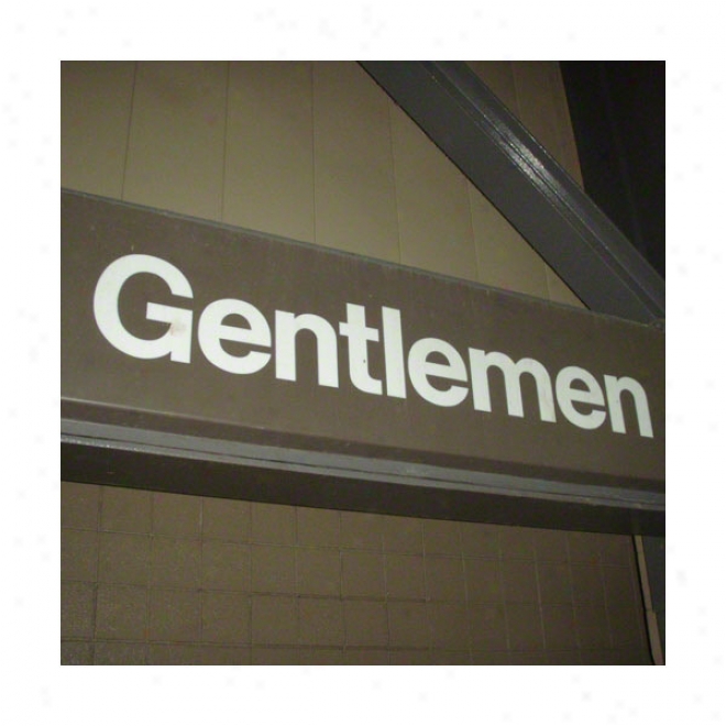 New York Giants Stadium Used Gentlemen's Sign