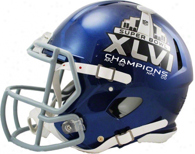 New York Giants Super Bowl Xlvi Champions Speed Authentic Helmet