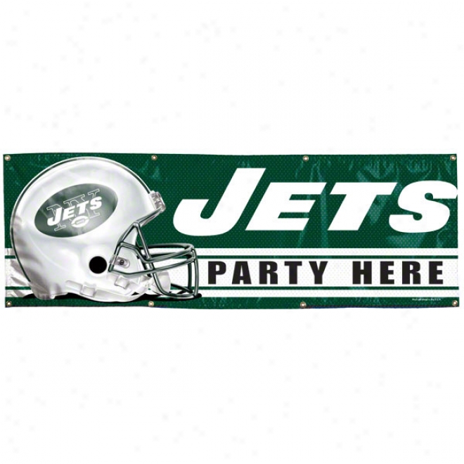 New York Jets 2x6 Vinyl Banner