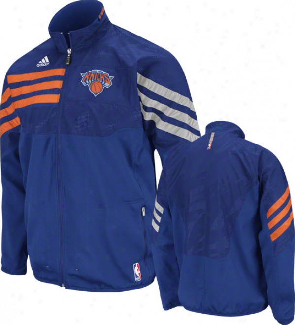 New York Kniccks Blue 2011-2012 Eastern Conference On-court Warm-up Jacket