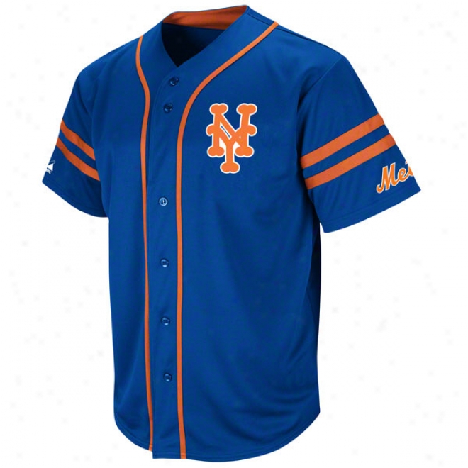 New York Mets Cooperstown Royal Heater Fashion Jersey