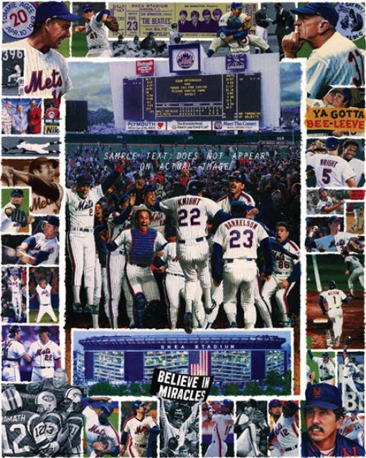 New York Mets - &quotshea Memories&quot - Large - Unframed Giclee