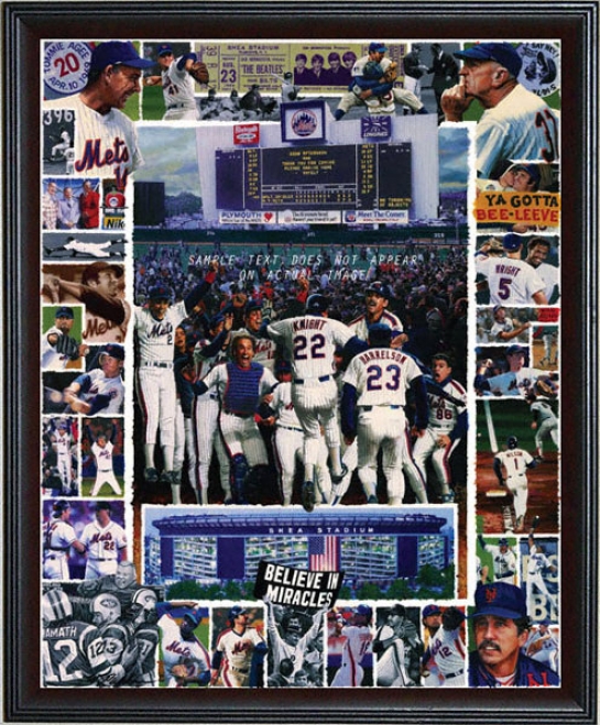 New York Mets - &quotshea Memories&quot - Overslzed - Framed Giclee