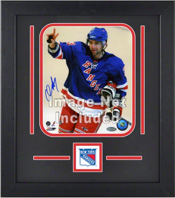 New York aRngers 8x10 Vertical Setup Frame With Team Logo