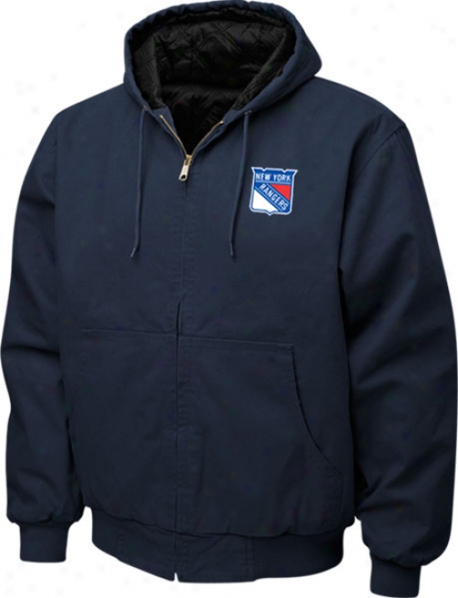 New York Rangers Jacket: Navy Reebok Cummberland Jacket