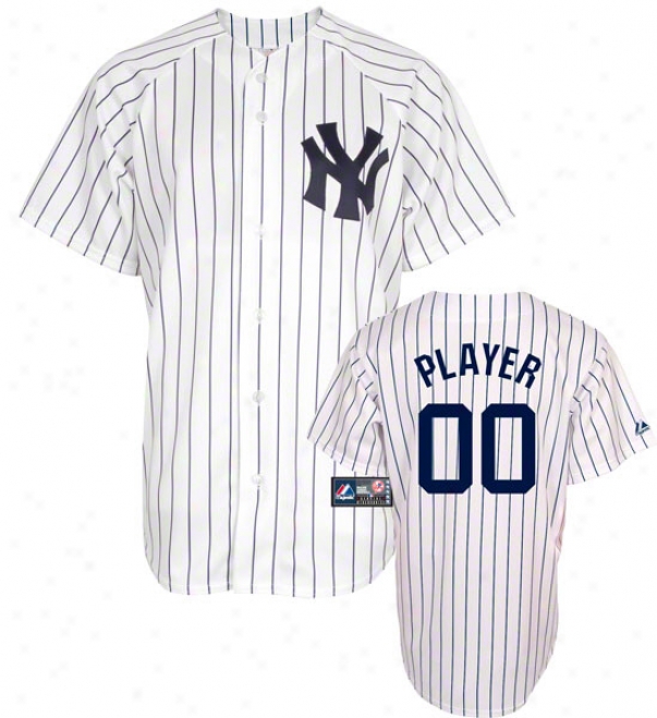 Nee York Yankees -any Player- Home Mlb Replica Jersey