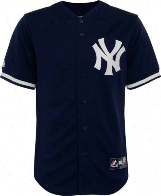 New York Yankees Authentic Assemblage Primary Disguise Navy Jersey