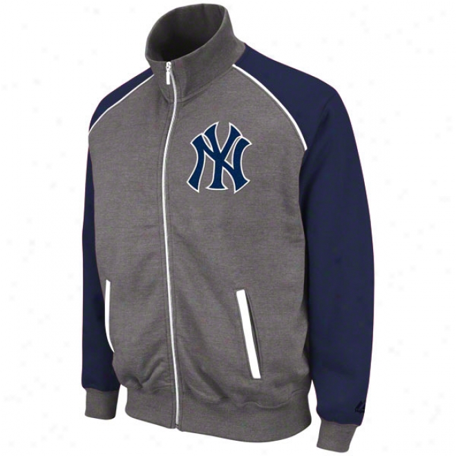 New York Yankees Granite Fabulous Full-zip Track Jackte