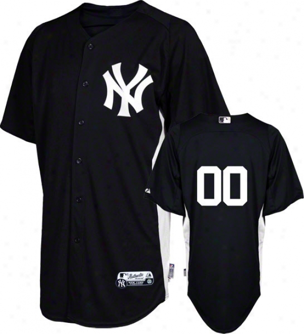 New York Yankees Jersey: Any Number Trustworthy Navy/white On-field Batting Practice Jersey