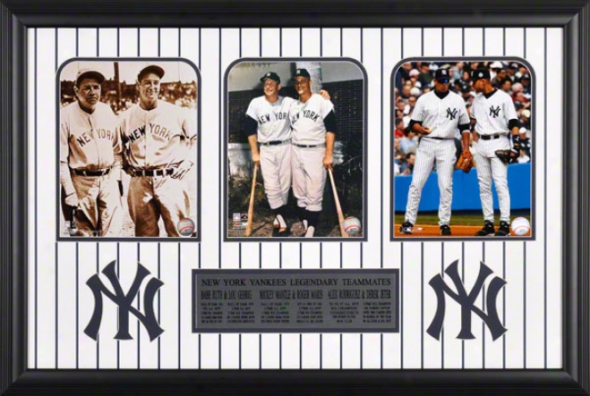 New York Yankees Legendary Teammates Framed Unsigned 8x10 Photographs