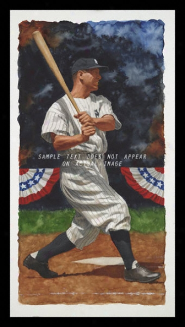 New York Yankees - &quotgehrig&quot - Oversized - Framed Giclee