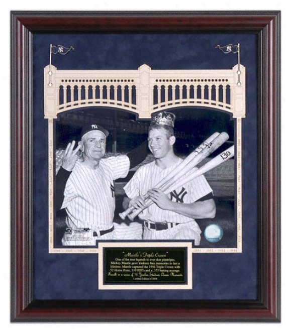 New York Yankees Yankee Stadium Mantle Triple Crown Classic Momentt # 4