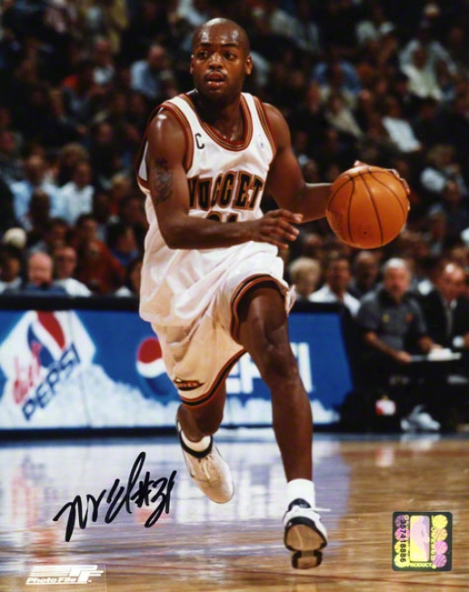 Nick Van Exel Denver Nuggets 8x10 Autographed Photograph