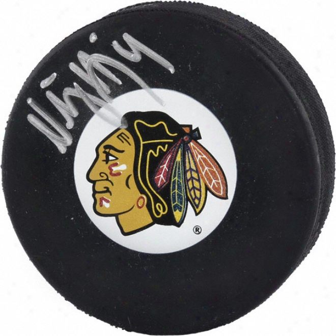 Niklas Hjalmarsson Chicago Blackhawks Autographed Hockey Puck