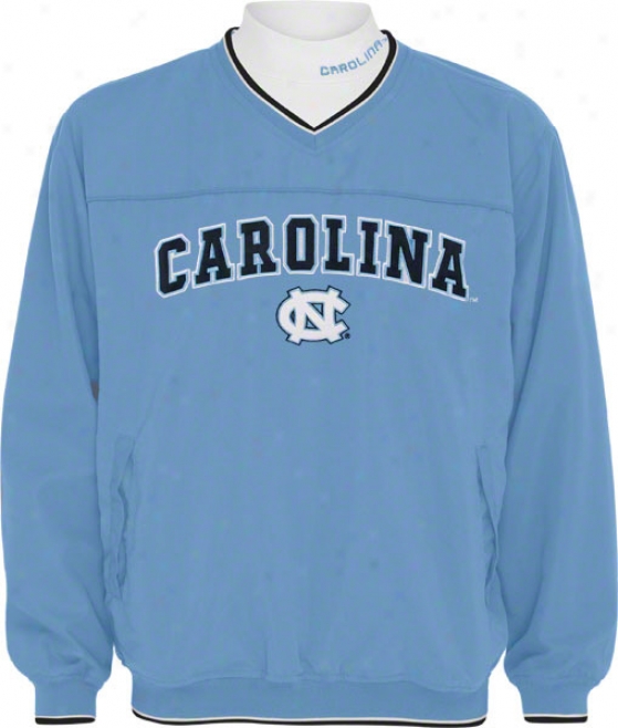 North Carolina Tar Heels Light Blue Windshirt/long Sleeve Mockneck Combo Pack