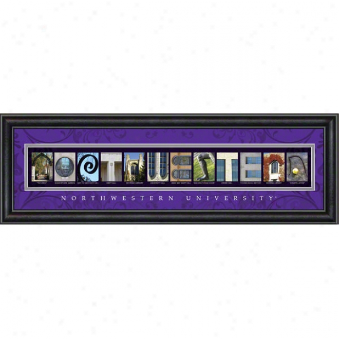 Northwestern Wildcats Letter Art