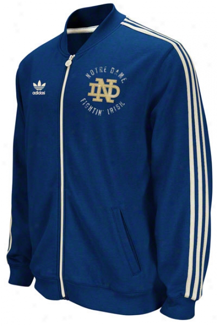 Notre Dame Fighting Irish Adidas Navu Homecoming Track Jacket