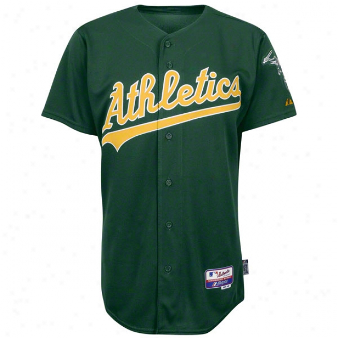 Oakland Athletics Alternate Green Authentic Cool Base␞ On-field Mlb Jersey