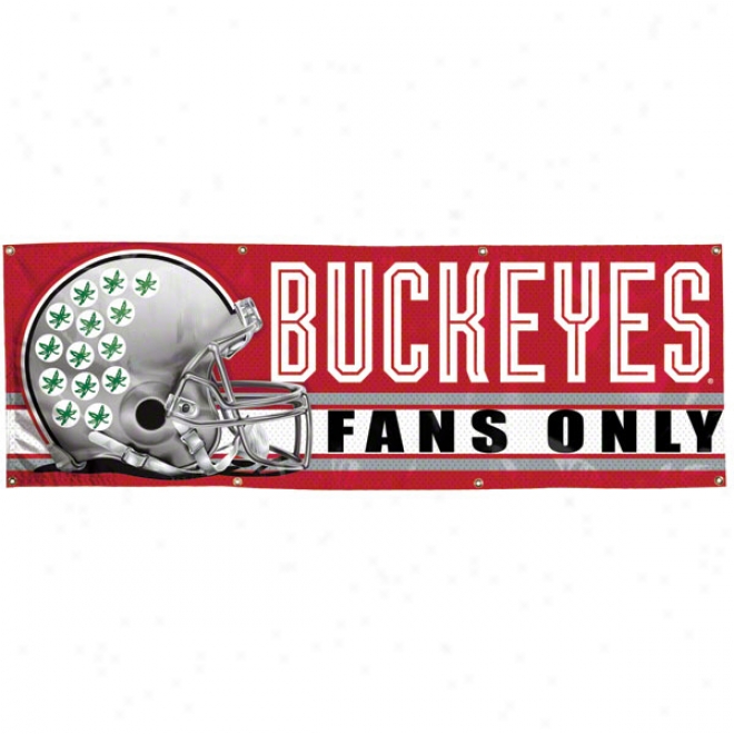 Ohio Pomp Buckeyes 2x6 Vinyl Banner