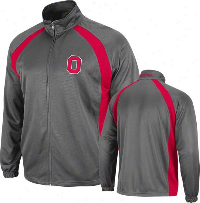 Ohio State Buckeyes Charcoal Rival Full-zip Jacket