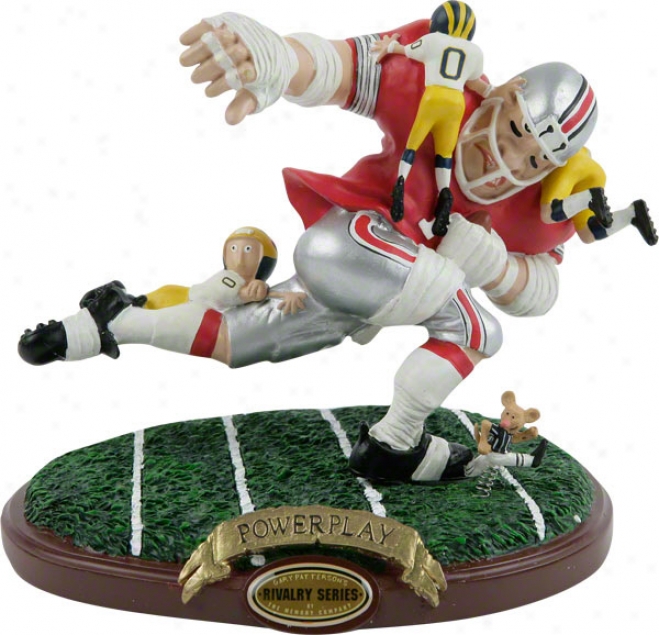 Ohio State Buckeyes Powerplay Rivalry Figurine